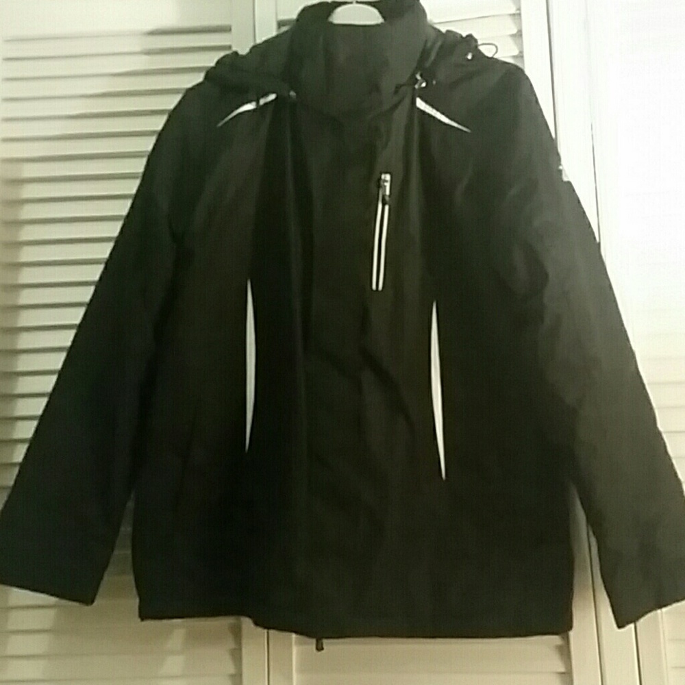 Black Ski Jacket Sz XL